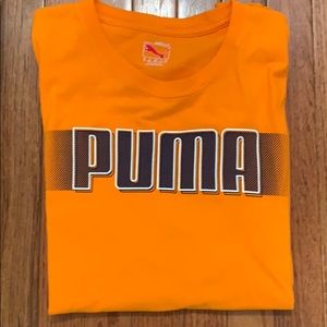 Puma orange men’s short sleeve shirt